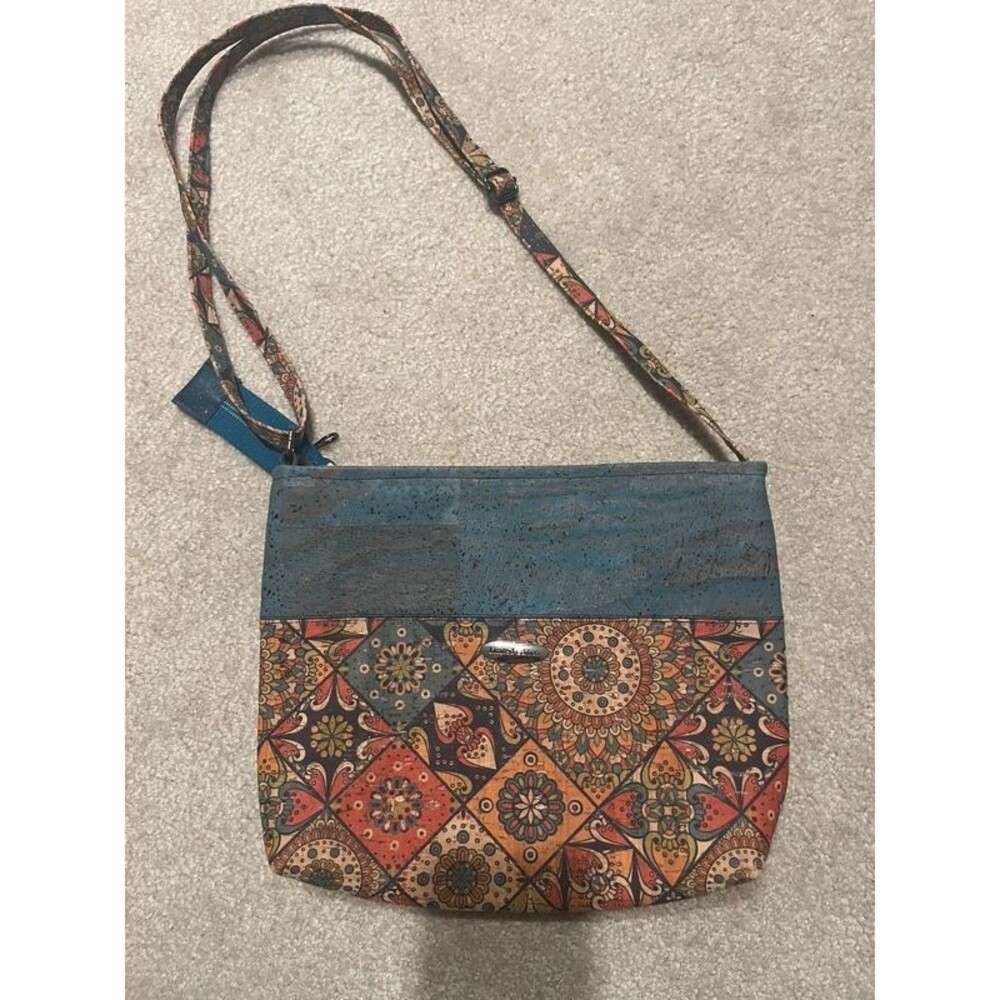 Cork Crossbody purse. Handcrafted original from Opal and Iris creations.